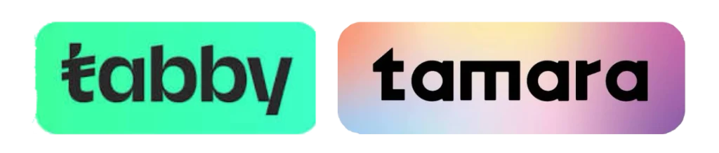 Payment logos of tabby and tamara